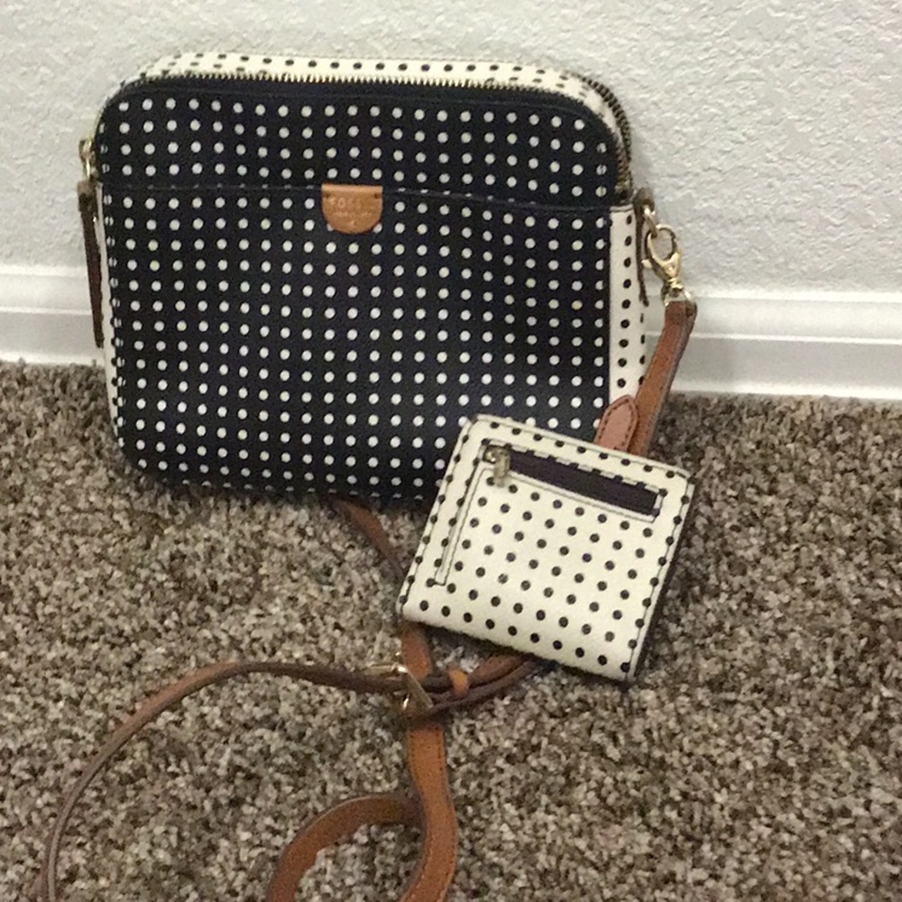 Fossil crossbody and matching wallet